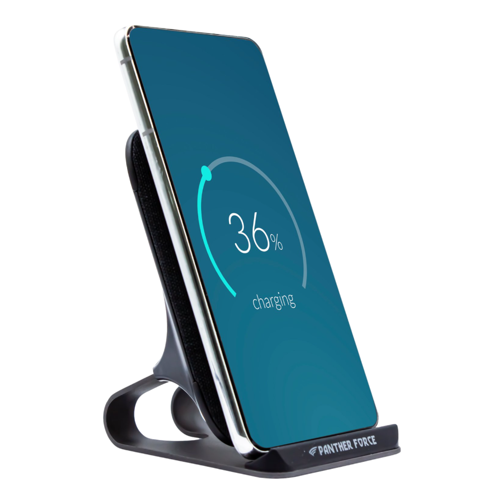 Panther Force 15W Wireless Stand Charger PF235 – Fast Charging, Vertical Design Panther Force 15W Wireless Stand Charger PF235 – Fast Charging, Vertical Design